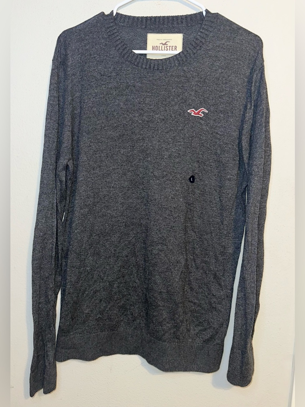 Hollister Gray Crewneck Sweater